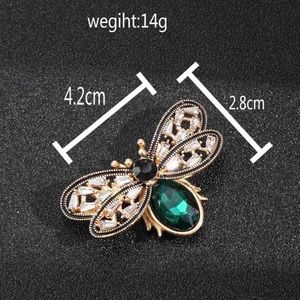 New! Bee Brooch with rhinestones